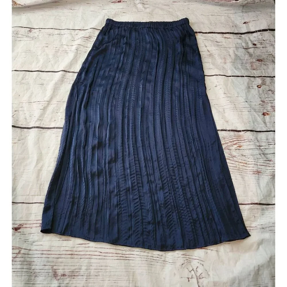 J. Crew Crinkle Satin Maxi Skirt Size Medium NWT